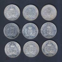 1926-1939. 1P Ag (8x) 4klf évszámmal T:1,2,3