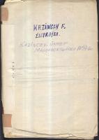 KEMPELEN Győző: Kazinczy-ünnep Magyarországon 1859-ben. Az irodalma vezérét dicsőítő magyar nemzetnek emlékül, Szeged, 1860 Burger. Borító hiányzik