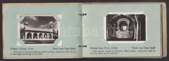 cca 1950 Agra és Delhi fotó-füzet 32 képpel / Agra and Delhi photo booklet with 32 photos