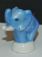 Herendi jelzéssel ellátott kis porcelán elefánt figura / Herend chinaware figure 3 cm