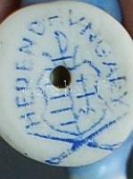 Herendi jelzéssel ellátott kis porcelán elefánt figura / Herend chinaware figure 3 cm