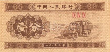 Kína 8db klf modern bankjegy T:I