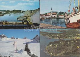 Finnország 463 főleg modern színes képeslap, kevés régi kisméretűvel + 2 db kisméretű füzet