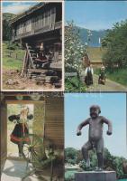 Finnország 463 főleg modern színes képeslap, kevés régi kisméretűvel + 2 db kisméretű füzet