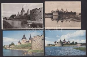 500 db modern színes képeslap, közte 28 régebbivel, sok érdekességgel