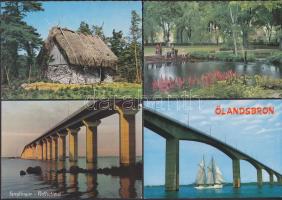 Svédország, Aland szigetek 500 db színes, modern képeslap sok érdekességgel + 3 db leporelló