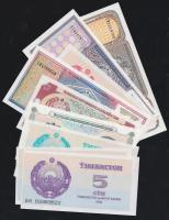 Üzbegisztán 9db klf modern bankjegy T:I