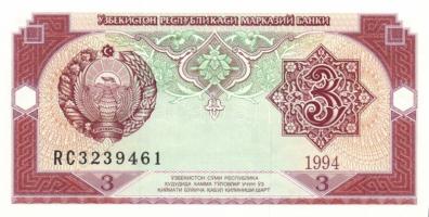 Üzbegisztán 9db klf modern bankjegy T:I