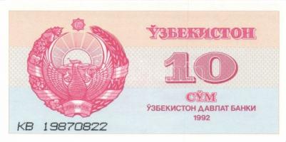 Üzbegisztán 9db klf modern bankjegy T:I