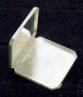 Antik ezüst (Ag) púderes doboz tükörrel 78,7gr