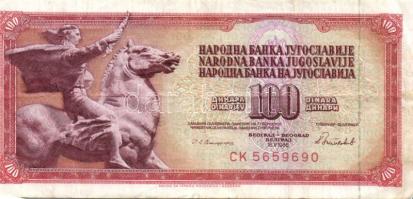 Jugoszlávia 1929. 100D T:II + 5klf jugoszláv pénz T:III