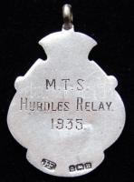 Régi angol ezüst (Ag) medál 3,3gr