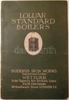 cca 1920 Lollar Standard Boilers kazán katalógus kihajtható ábrákkal / boiler catalogue
