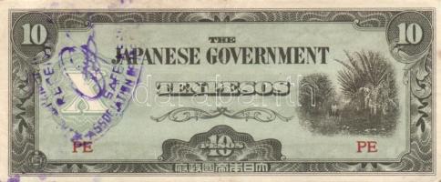 Ázsia-Óceánia/japán megszállás/II.vh. 1940-es évek 9db (8klf) bankjegy T:I,II,III+