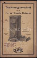 cca 1910 Narag Klassik Heizung vaskályha reklám füzet