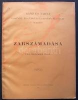1903 Ganz és Társa Vasöntő és Gépgyár Rt. zárszámadása