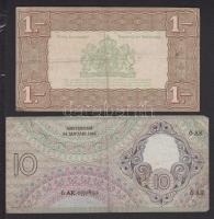 Hollandia 1938. 1G + 1943. 10G T:III