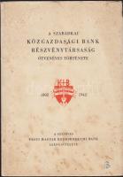 1942 A Szabadkai Közgazdasági Bank 50 éves története, dekoratív kiadvány, sok képpel (borító foltos) / 50 years history of the Subotica Economic bank with many photos