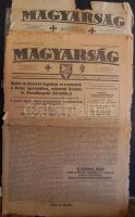 1940-1941 A Magyarság c. nyilas lap 2 db száma (egyik szakadt)