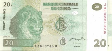 Burundi 4klf modern bankjegy + Kongó 5 klf modern bankjegy T:I