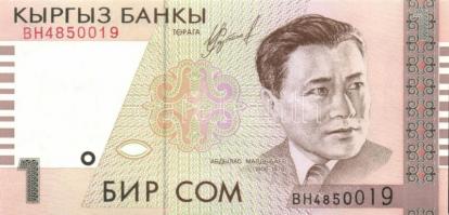 Kirgizisztán 8db (5klf) modern bankjegy T:I