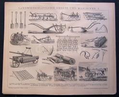 cca 1880 Ipar és gépek 11 db acélmetszet  jó állapotban / Industry and machines 11 etchings 25x30 cm