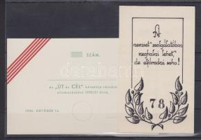 2 db biankó nyilas igazolvány