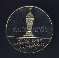 DN "Szent Imre Herceg Kemény Tisztaságát" aranyozott emlékérem T:PP