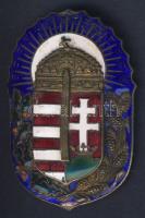 II. V.H. Vitézi Rend jelvény T:III- (kard markolata letörött, kis zománchiba)