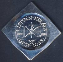 1988 MÉE Szeged: Szent István Ag emlékérem 17,74g T:I