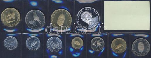 1995 forgalmi szet 10f-200Ft 11db eredeti csomagolásban T:BU + PP