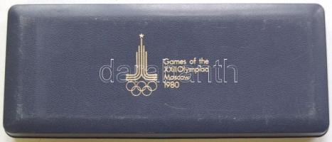 Szovjetunió 1980 "Moszkvai Olimpia/ Moscow Olympic games"  Ag 10R, 5R (2x) díszdobozban T:BU