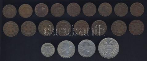 Ausztria 1925-1937 41db-ból álló Groschen és Schilling tétel T:2,3