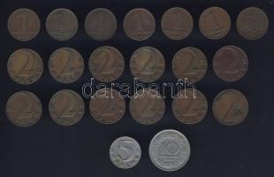 Ausztria 1925-1937 41db-ból álló Groschen és Schilling tétel T:2,3