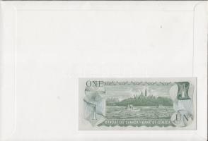 Kanada 1973. 1$ dekoratív, nagyalakú bankjegyes, bélyeges borítékon T:I