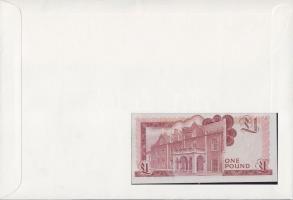 Gibraltár 1983. 1Ł dekoratív, nagyalakú bankjegyes, bélyeges borítékon, bélyegblokkal T:I