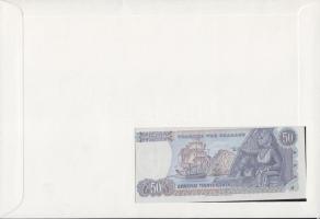 Görögország 1978. 50Dr dekoratív, nagyalakú bélyeges, bankjegyes borítékon, bélyegblokkal, alkalmi b...