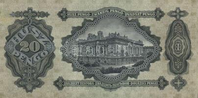 1930. 20P T:II restaurált, javított, egyszer hajtott