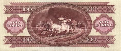 1984. 100Ft fordított hátlapi alapnyomattal T:I
