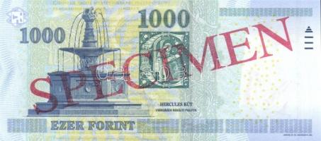 2010. 1000Ft "MINTA" és "SPECIMEN" felülnyomással! T:I