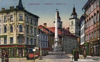 Ljubljana City square tram