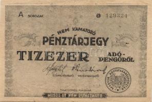 1946. 10.000AP pénztárjegy T:II/III