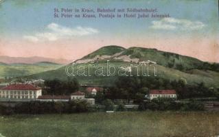 St Peter na Krasu railway station and hotel
