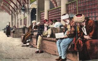 Turkish men in a Bosnian mosque (EK)