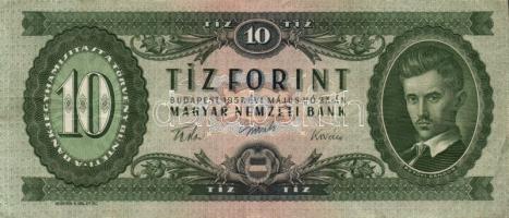 1957. 10Ft (2x) T:II,II-