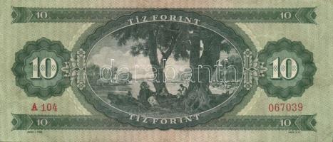 1957. 10Ft (2x) T:II,II-