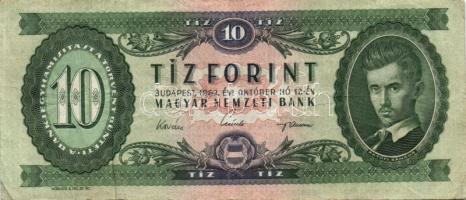 1960-1989. 10Ft (2x), 20Ft, 50Ft (2x), 100Ft (2x) összesen 7db mind klf évszámmal T:II+,II,III