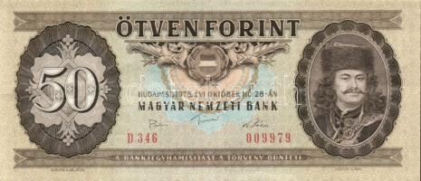 1960-1989. 10Ft (2x), 20Ft, 50Ft (2x), 100Ft (2x) összesen 7db mind klf évszámmal T:II+,II,III