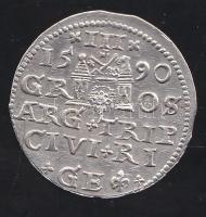 Lengyelország 1590. 3Gr "Sigismund III." Ag T:2
