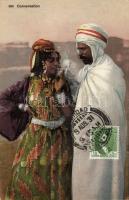 Arabian folklore, lady with cigarette (b)